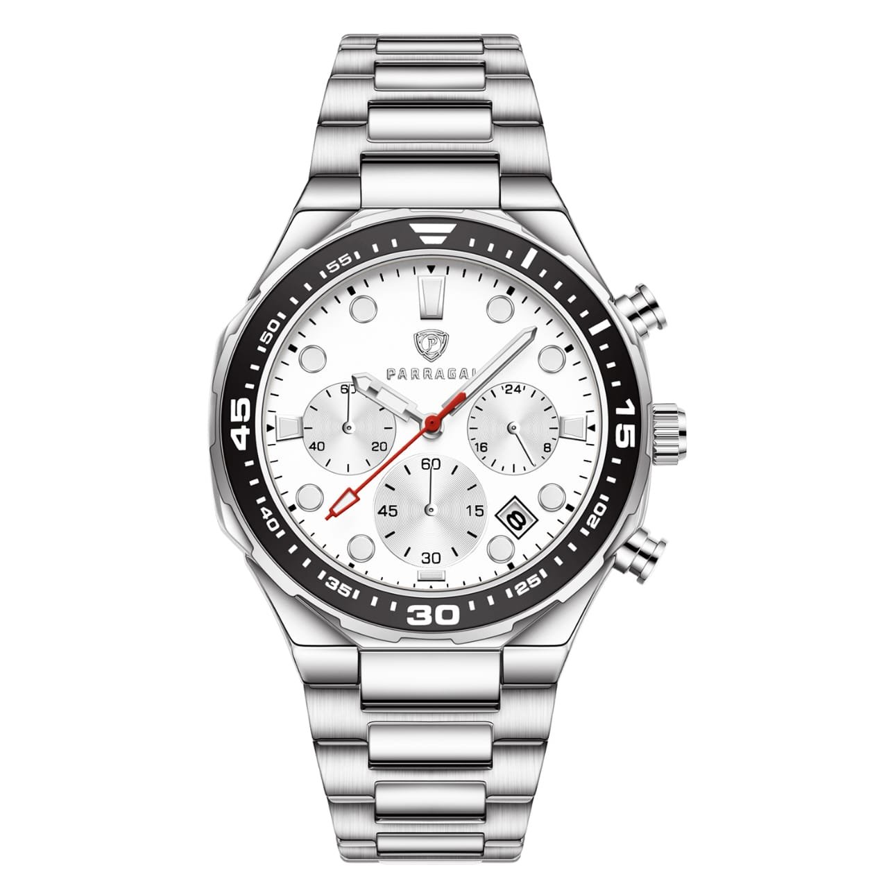 PG1016 2 Parragai APEX Chronomax PG1016 WT/BK/SV - Image 1