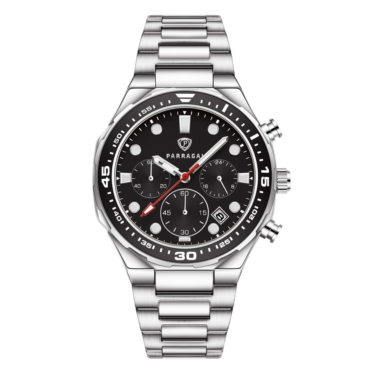 PG1016 7 Parragai APEX Chronomax PG1016 BK/BK/SV - Image 1